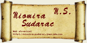 Miomira Sudarac vizit kartica